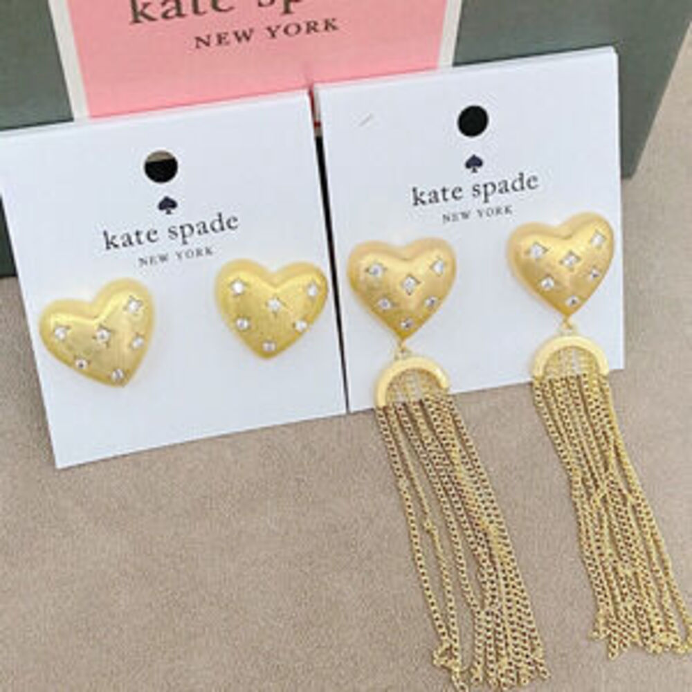 kate spade Matte Heart Stud Earrings